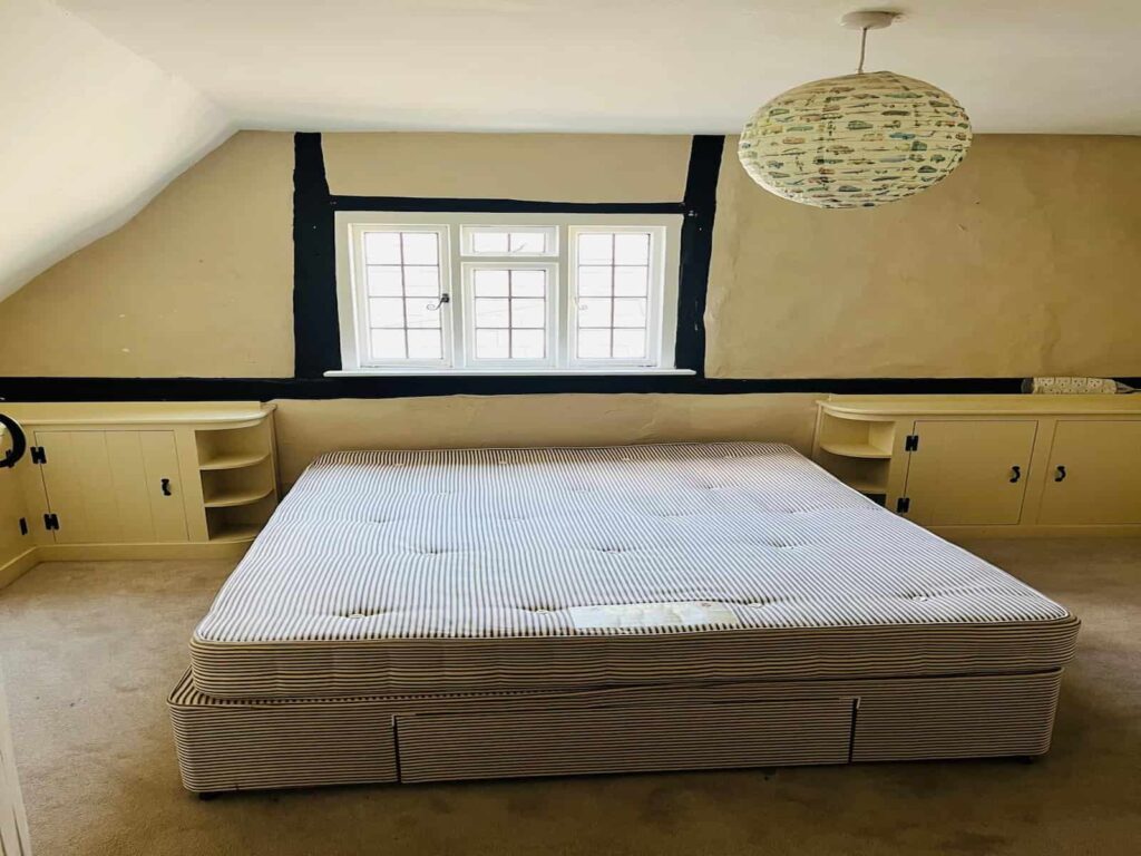 Large bedroom furniture being moved during a house removal in Windsor Berkshire