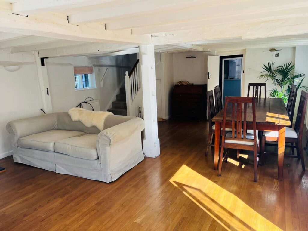 Living room furniture being moved by a professional removals company in Windsor Berkshire